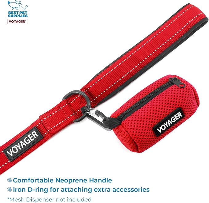 Voyager Step-in Lock Adjustable Cat Harness w. Cat Leash Combo Set with Neoprene Handle 5ft - Supports Small, Medium and Large Breed Cats by Best Pet Supplies - Red, XXXS