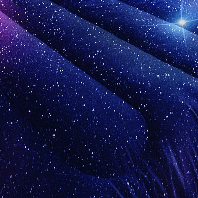 AILONEN Purple Space Unicorn Comforter Set, Superior Kids Bedding Set Full for Teen Girls and Boys,Bed-in-a-Bag Printed Galaxy Bed Sets,Microfiber,(1 Comforter 2 Pillowcases 3 Piece)