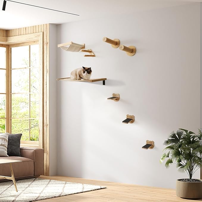 Cat Wall Shelves, Cat Wall Furniture for DIY Cat Wall Hammock, Cat Shelves for Medium and Large Kitten, Wall Mounted Cat Furniture for Most Cats and Kity