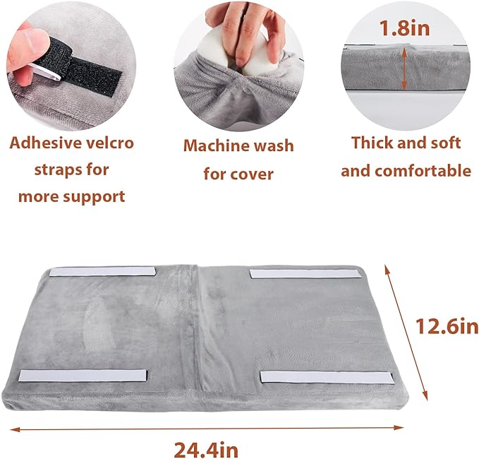 Cat Window Hammock, Metal Cat Hammock Window Seat with Soft Cushion, Window Sill Cat Perch, Kitty Sill for Two Big Cats, 360° Sunny Seat Space Saving Cat Beds Window Perch Shelf for Indoor Cats(Grey)