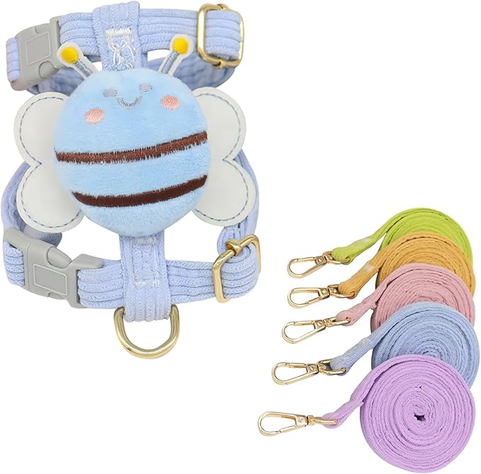 Cat Harness and Leash Set Escape Proof for Small Large Cats, Adjustable Cat Harnesses & Leashes for Walking, Lightweight Kitten Harness for Kittens