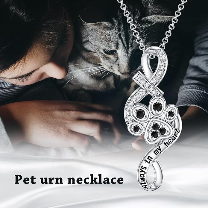 Animal Crystal Urn Necklace For Ashes Sterling Silver Butterfly Dragonfly Bee Phoenix Peacock Hummingbird Fox Angel Wing Pentagram Pentacle Cremation Necklace Heart Teardrop Urn Holder Necklaces For Women Memorial Jewelry