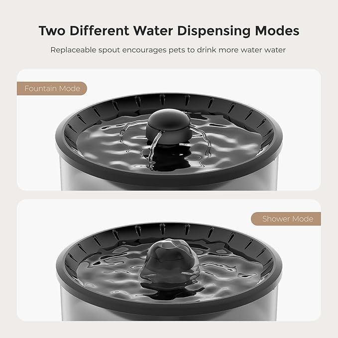 Automatic Cat Feeder and Water Dispenser, Timed Dry Food Dispenser APP Remote Control, Programmable Portions, Cat Fountains for Drinking with Filter, Small Pets (WiFi Combo 3L)