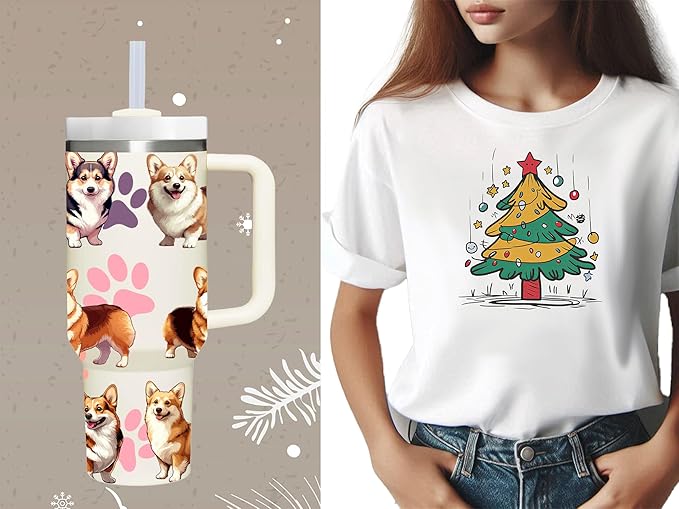 40 OZ Corgi Tumbler with Handle.Dog Lover Gifts.Unique Birthday Christmas Gifts for Dog Lover.Personalized 40 OZ Dog Tumbler Gifts for Women Men.