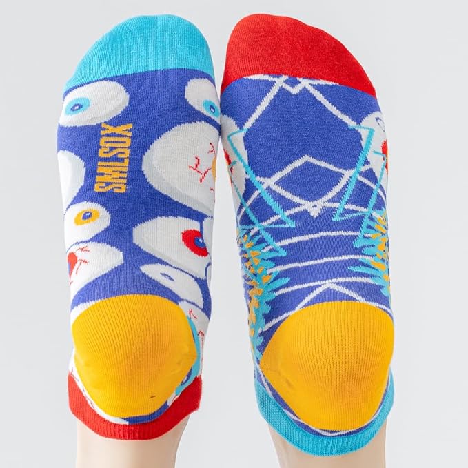 2 Pairs Funny Cartoon Animal Print Cotton Ankle Socks for Women Teens