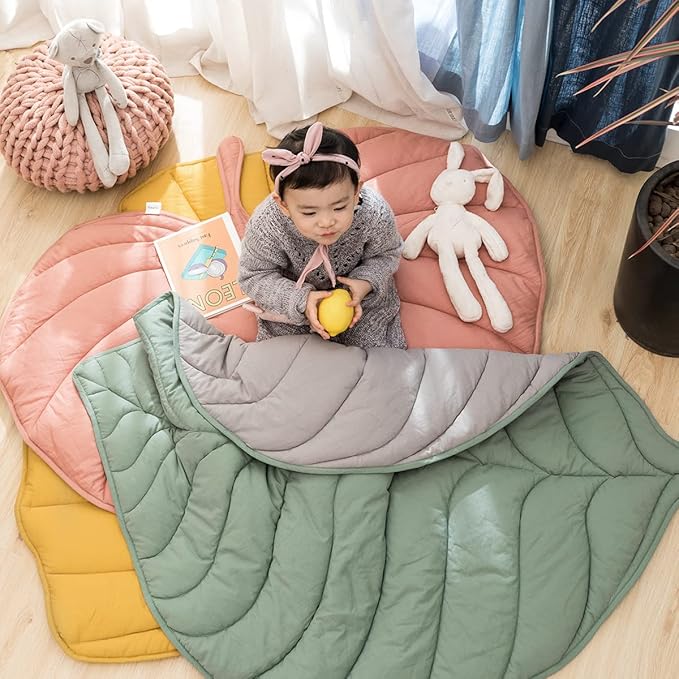 Dropshipful Dog Blanket for Large Dog, Leaf Shaped Cotton Pet Blanket, Cat Blanket for Indoor Cat, Leaves Blanket for Bed, Couch, Sofa Protection (56"x42",Green)