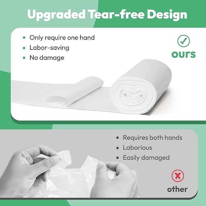 100 Pcs Waste Bags Liners, Compatible with Litter Robot 4 & 3, Leak-Proof Replacement Waste Bags, Heavy Duty Cat Litter Trash Bags, Waterproof Litter Bags, 26.4" x 21.9"