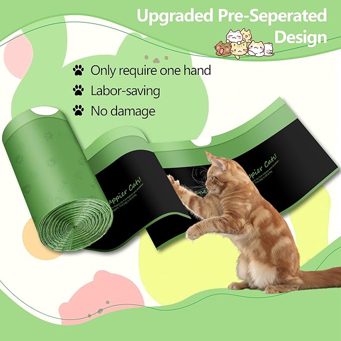 120 Counts Self Cleaning Litter Box Bags with Drawstring, Compatible with Litter-Robot 3 and 4, 24" x 29" Heavy Duty Cat Litter Box Liners Waste Bags Replacement