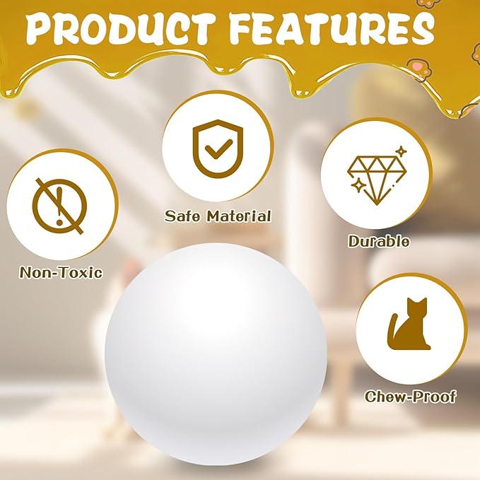 8 Pcs Cat Track Balls Replacement Balls for Cat Track Toy Cat Ball Track Cat Toy Ball Track Cat Balls Track Toy