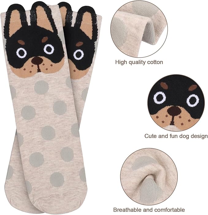 AGRIMONY Women's Cat Socks Cute Animal Socks Dog Valentines Easter Fun Gifts for Women