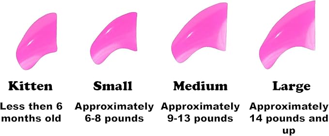 40 Pack Soft Nail Caps for Cat Claws Lipstick Pink Medium