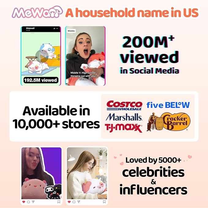 Artist-Designed Ultra Soft Long Cat Plush Body Pillow, Extra Stuffing for Comfort, Premium Quality Stuffed Animal Gift for Girlfriend or Cat Lovers (Pink Cat Body Pillow 36 Inch)