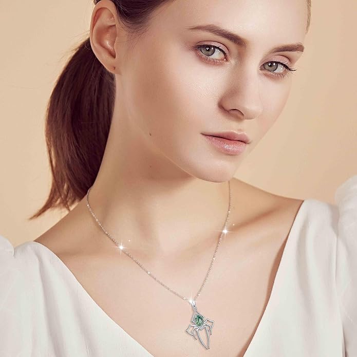 Alphm 925 Sterling Silver Chicken Capybara Raccoon Highland Cow Axolotl Necklace Cute Animal Necklace Jewelry for Women