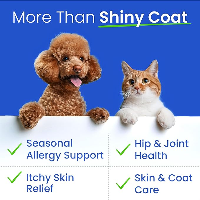 BARK&SPARK Fish Oil for Dogs - Natural Omega-3-Skin & Coat Support -Liquid Food Supplement for Pets-EPA+DHA Fatty Acids for Joint Function, Immune&Heart Health 16 (fl oz)-Pollock and Krill