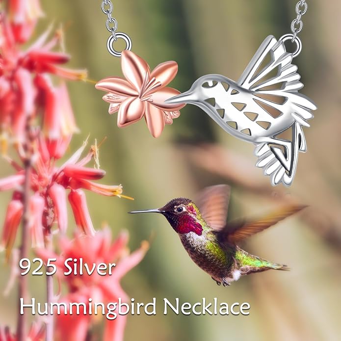 TIGER RIDER Bee Necklace for Women Sterling Silver Cute Animal Axolotl Dragonfly Moth Owl Black Cat Pendant Necklaces Animals Jewelry Birthday Gifts for Women Wife