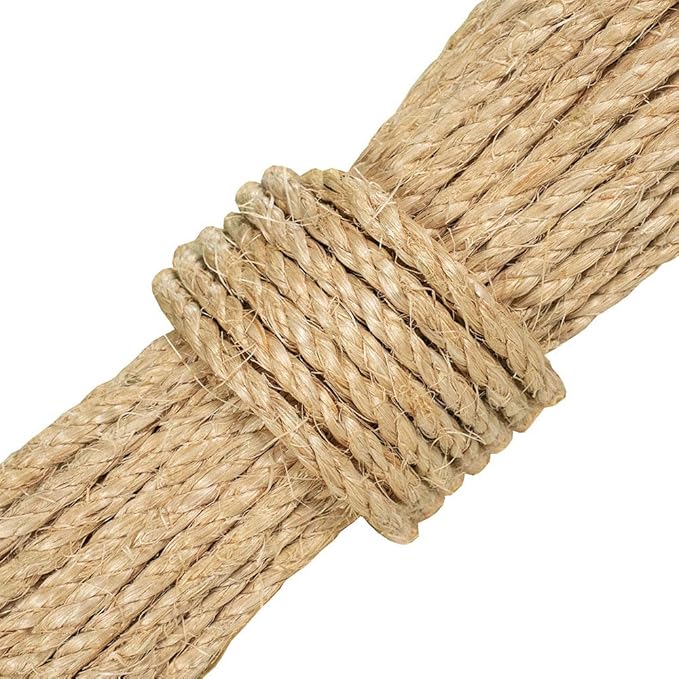 West Coast Paracord Natural Cat Sisal Rope for Scratching Post – Replacement Tree Tower – Repairing, Recovering Hemp Rope – DIY Scratcher Hemp Rope for Cat Tower and Tree (100 Feet)