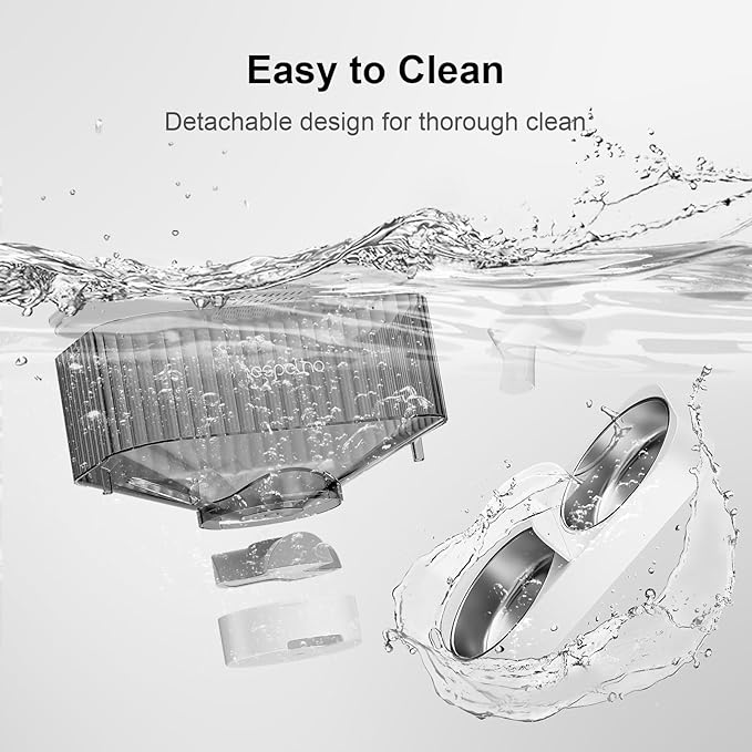 Automatic Cat Feeders for 2 Cats - 5L Timed Cat Food Dispenser with 2 Stainless Steel Bowls, 10s Meal Call Programmable Portion Control Pet Feeder with Desiccant Bag for Cats & Dogs