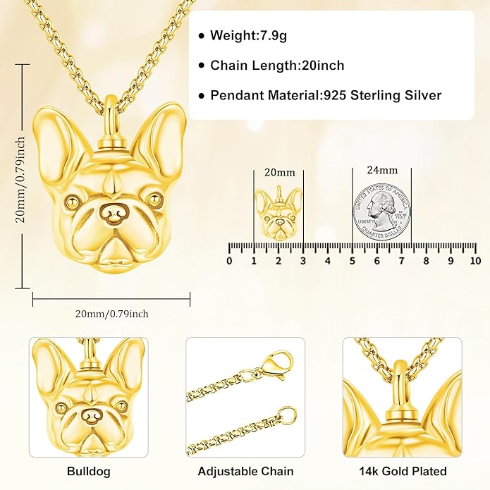 Aniu Cremation Jewelry for Ashes S925 Sterling Silver Urn Necklace Memorial Necklace for Human Ashes of Loved Ones Keepsake Pendant for Men Women