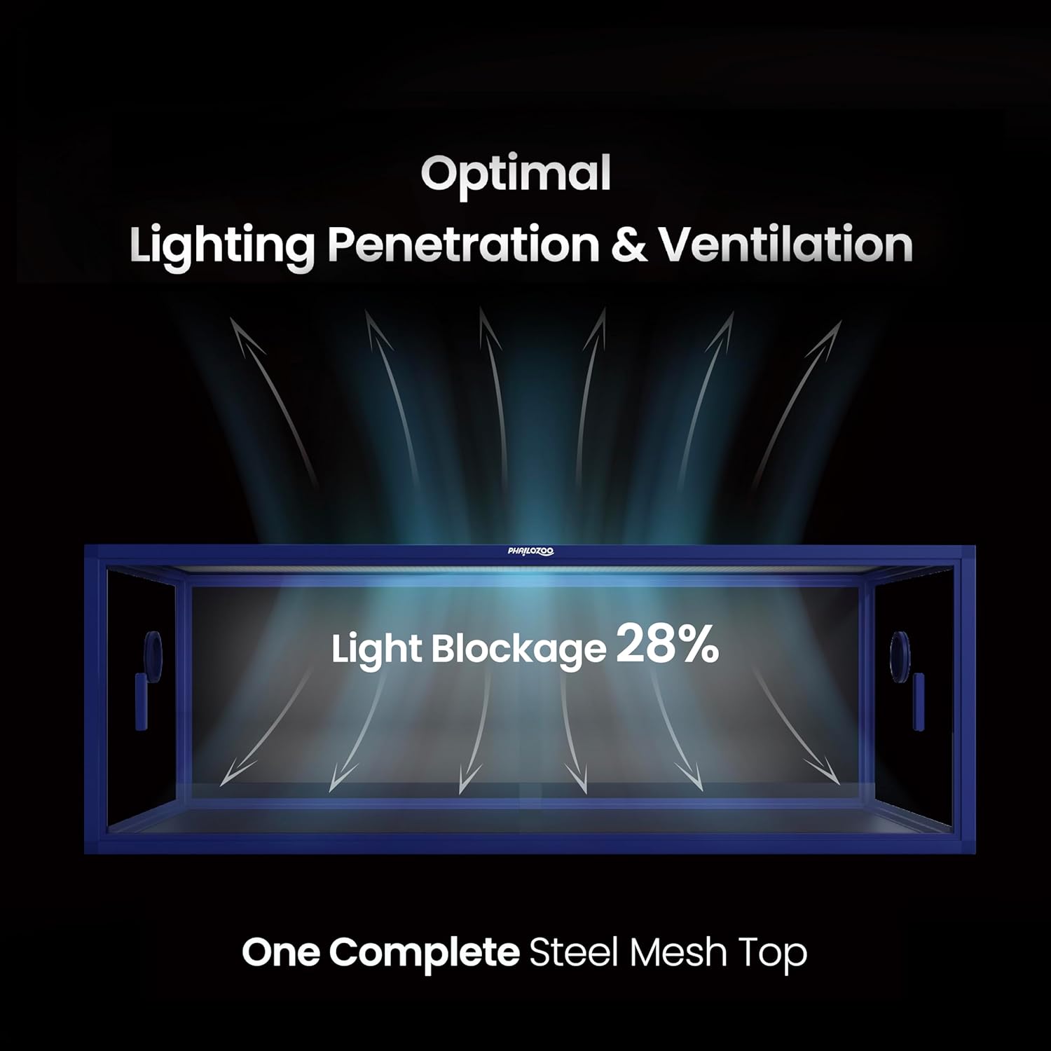 85 Gallon Snake Enclosure, Front Opening Reptile Tank for Easy Maintenance, Reptile Terrarium with Top Screen Ventilation 48''x24''x18''