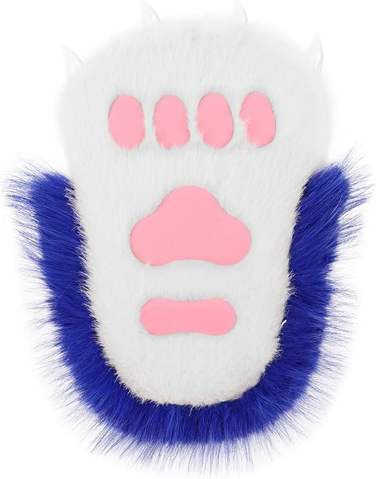 Animal Fuzzy Slippers Bear Cat Wolf Dog Fox Fursuit Feet Paw Claw Shoes Furry Boots Costume Accessories for Adult Kids
