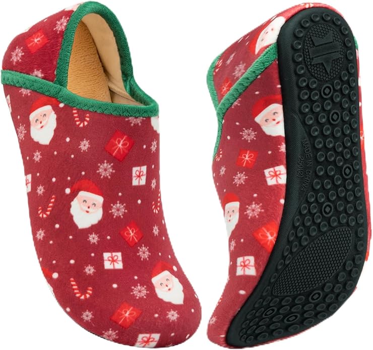 ATHMILE House Slippers for Women Men Indoor Barefoot Slippers Socks Furry Slip on House Shoes Cozy Comfy Slippers for Home Bedroom Travel Yoga