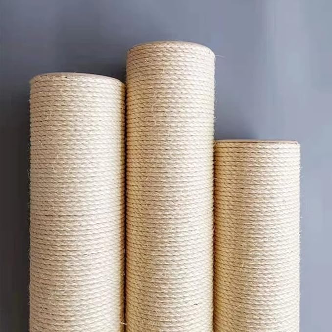 SHENGOCASE 2-Pack 17.7" L, Ø 2.75" Cat Tree Replacement Post with M8 Bolt, Cat Tower Relacement Post, DIY Cat Scratching Post Replacement Part Pole