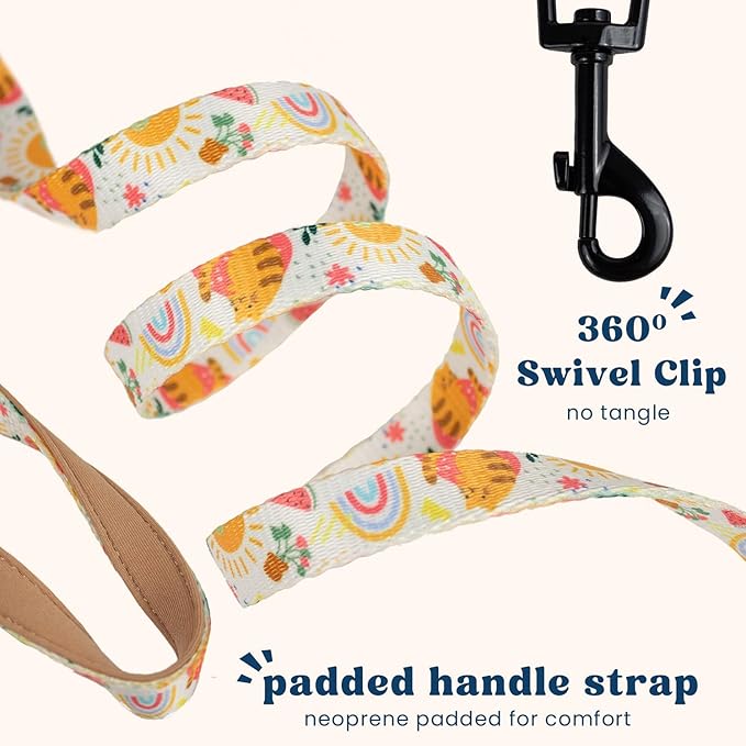 Cat Harness and Leash Set for Walking, Escape Proof Vest Harnesses for Cats, Breathable Mesh with Reflective Strips - (Modern Cat), XX-Small