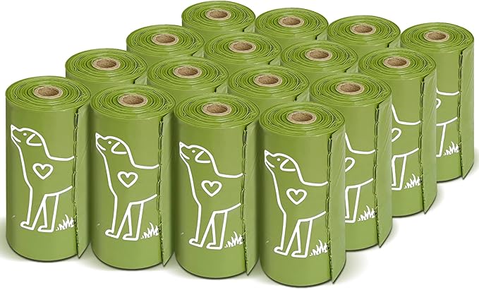 480 Count Unscented 13” x 9” Dog Waste Bags Rolls, Leakproof Strong & Sturdy Bags for Dogs, Doggie Bags Cats Litter Bags,Trash Bags for Doggy Pets