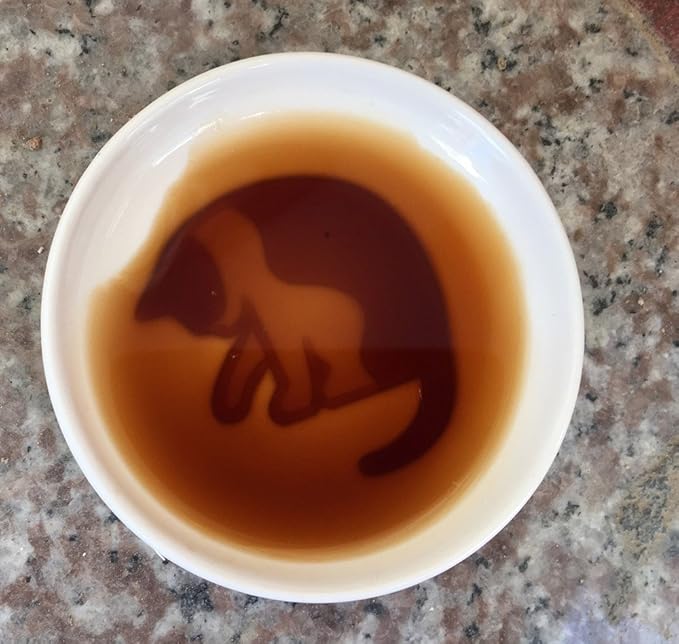 4pcs Ceramics Cat Relief Seasoning Dishes Sushi Dipping Bowl Appetizer Dessert Plate