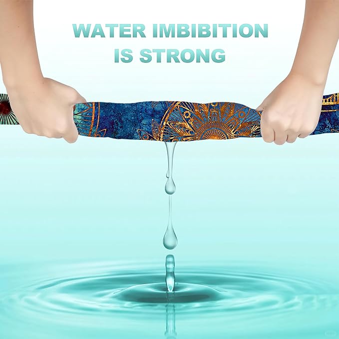 2 Pack Hand Towels for Bath,Golden Art Damask Floral Decorative Towels Highly Absorbent Soft Towels for Bathroom Beach Kitchen Spa Gym Face Towel 14x28 Inch