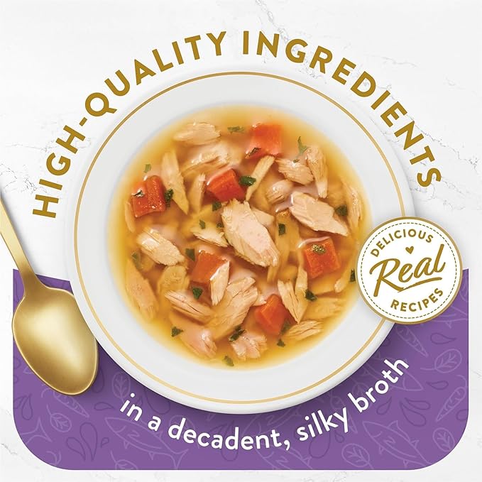 Aurora Pet Variety Pack (14 Flavor) FF Lickable Broth Topper Complement Wet Cat Food (1.4-oz Each) with AuroraPet Wipes