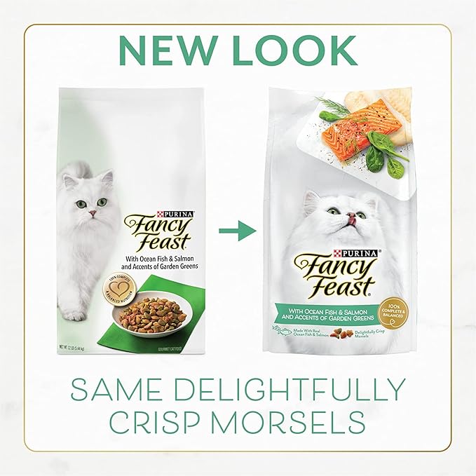 Aurora Pet Bundle Pack (4) FF Gourmet Dry Cat Food with Ocean Fish & Salmon (16 oz. Bags) Plus AuroraPet Wipes