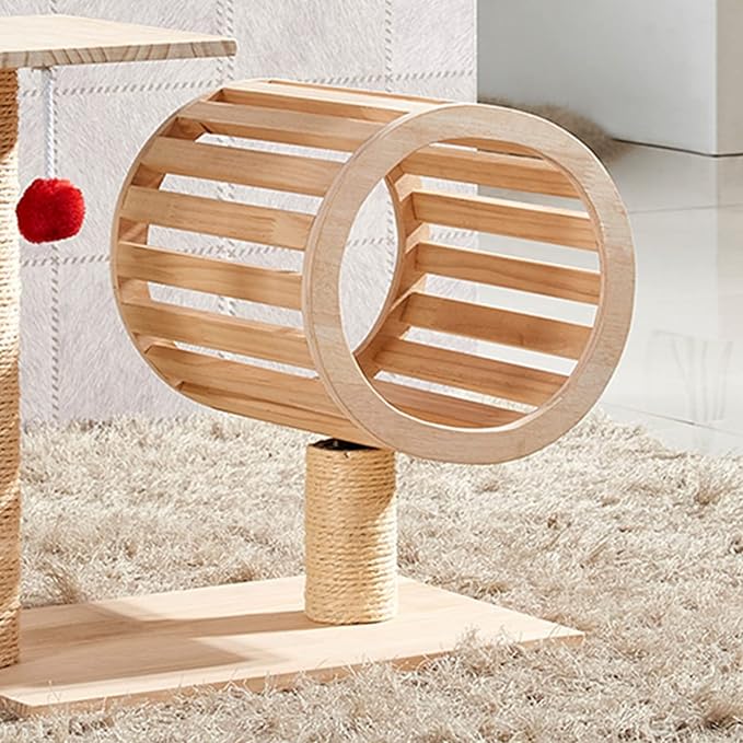 4PCS 5 Inch Cat Scratching Post with Natural Sisal Rope Cat Scratch Pole Cat Scratching Tree Scratching Posts for Indoor Cats Replacement Part Accessories for DIY Cat Tower Cat Hammock