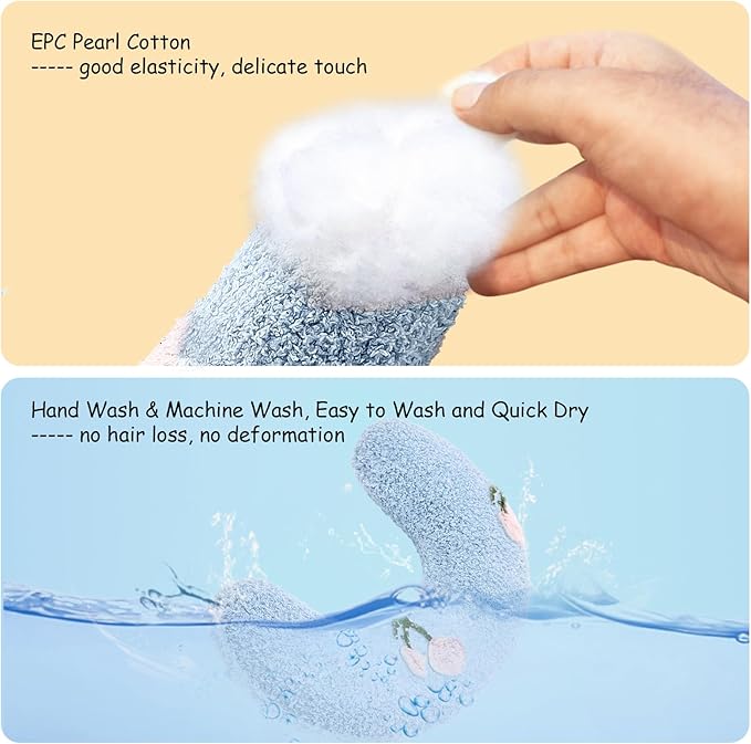 ucho Pillow for Cats, Soft Fluffy Cat Neck Pillow, U-Shaped Pillow for Pet, Pet Calming Toy Half Donut Cuddler for Joint Relief Sleeping Improve Machine Washable (Blue)