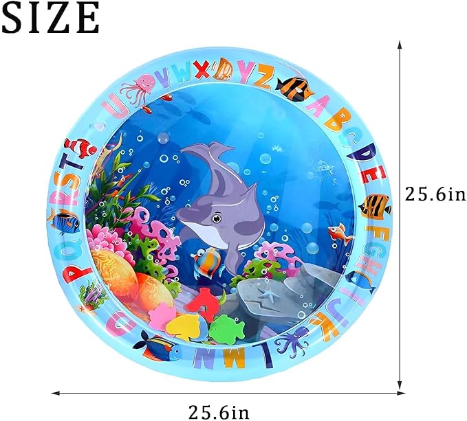 Upgrade Thickened Water Sensor Play Mat for Cats.2024 New Interactive Cool and Comfortable Thickened pet Water Sensing pad,Water Sensory Pad with Fish for Pets Kids Play