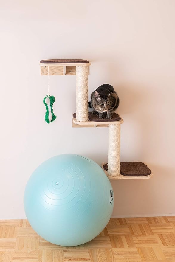 Armarkat Cat Wall Climber Series: Steps W1907C, Natural Beige 13 x 12 x 41