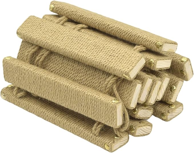 Cat Suspension Bridge,Natural Pine Solid Wood Cat Bridge,Wall Mounted Cat Furniture,Cat Climber Shelves Kitten Hammock,Cat Tree Indoor Hanging Cat Beds(Jute Rope Cat Bridge)