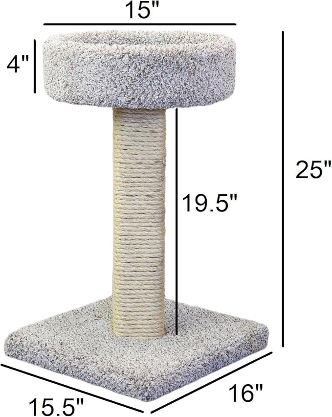 New Cat Condos Cat Scratching Post with Sleeping Perch