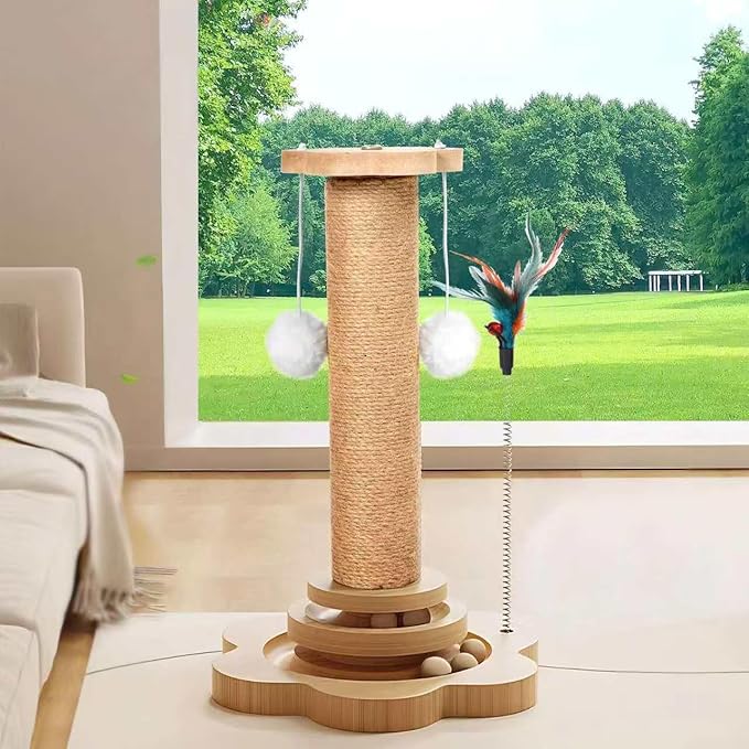 Cat Climbing Tower, Wooden, 40 in Tall, 24 in Wide