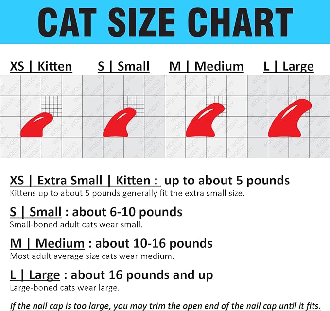 15 Colors / 150 pcs Cat Nail Caps | Cat Claw Covers with Adhesives and Applicators (L)