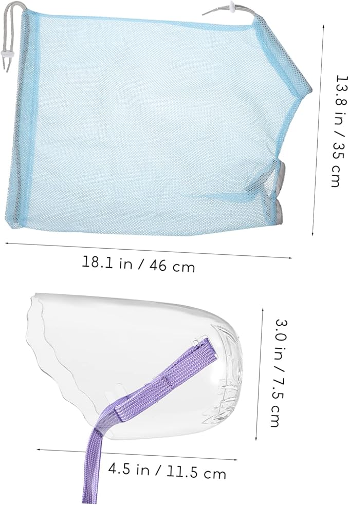 Adjustable Cat Bathing Multifunctional Breathable Cat Washing with Muzzle for Safe Shower and Nail Trimming for Cat Grooming and Care