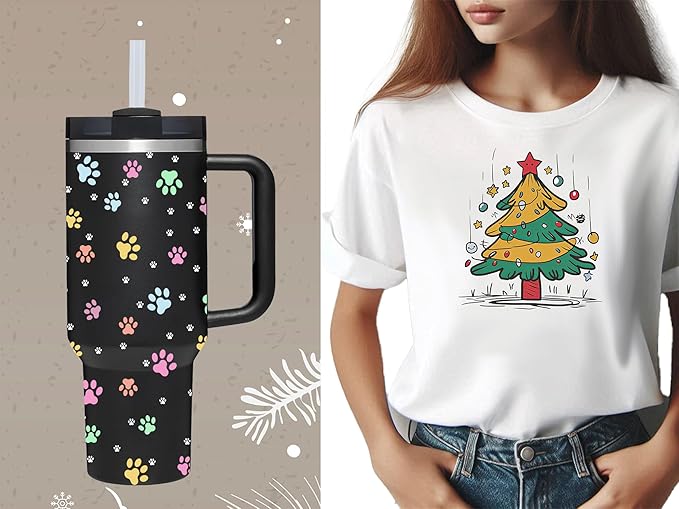 AMZUShome 40 OZ Paw Tumbler with Handle.Dog Cat Lover Paw Gifts.Unique Birthday Christmas Gifts for Dog Cat Paw Lover.Personalized 40 OZ Paw Tumbler Gifts for Women Men.