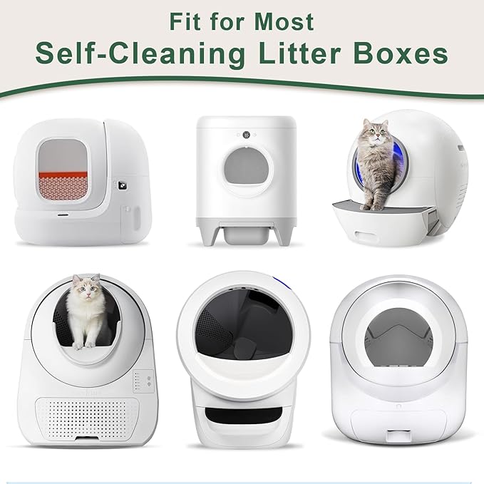 40 Count Cat Litter Box Liners and Bags for Automatic Cat Litter Boxes and Litter-Robot.,Waterproof, Easy Cleanup,Heavy Duty