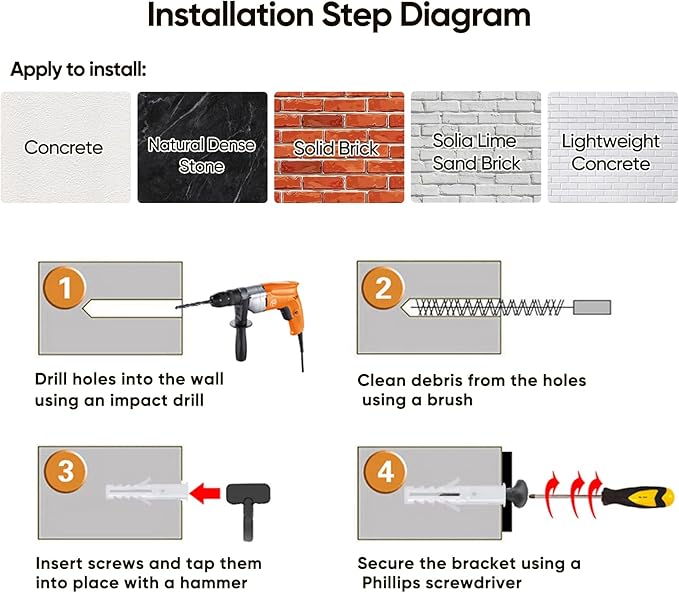 Cat Wall Shelves, Furniture Set, Shelves and Perches for Wall, Climbing Shelf Playground Scratching Post with 3 Steps Indoor Mounted Condos House