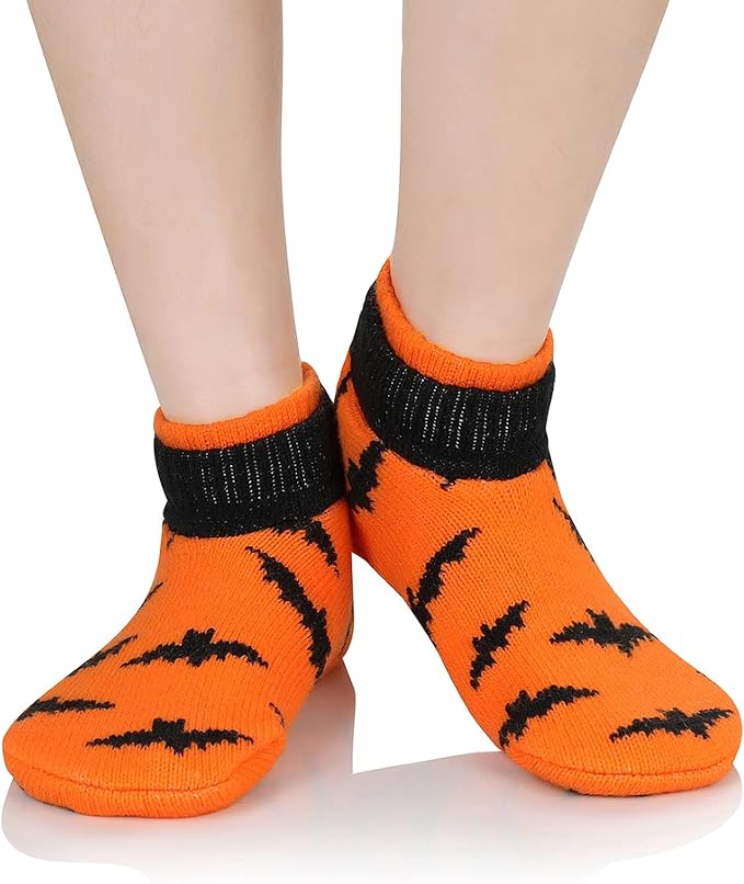American Trends Fuzzy Socks for Women with Grippers Non Slip Christmas Socks