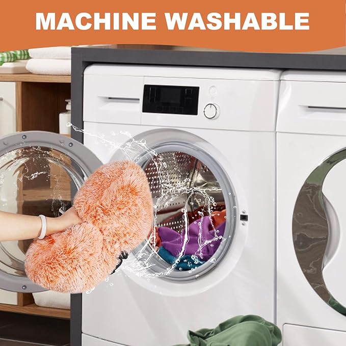 Aurako Cat Bed Dog Bed Round Cushion Pet Bed Mat Ultra Soft Plush Donut Sofa Comfortable Pillow Machine Washable Pet Cuddle Beds for Kitten Small Medium Large Dogs Cats 16" Orange and White