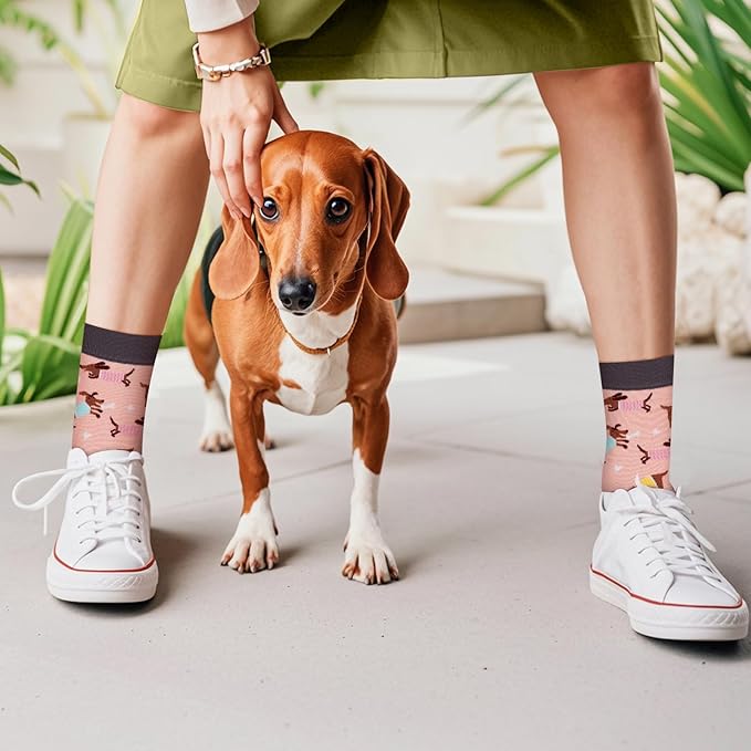 AGRIMONY Funny Cat Dog Socks for Women Teen Girls-Animal Novelty Cute Socks-Mothers Day Cat Dog Mom Gifts Stocking Stuffers