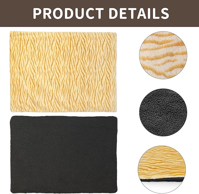 Self-Warming Cat Bed Indoor/Outdoor Super Soft Self Heating Pet Mat Washable Thermal Pad for Cat & Dog 21x15.7 inch
