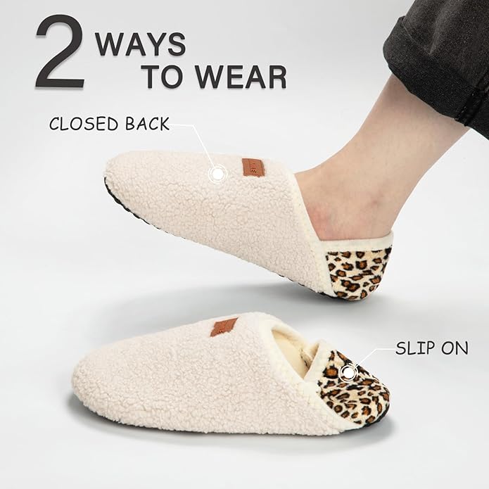 ATHMILE House Slippers for Women Men Indoor Barefoot Slippers Socks Furry Slip on House Shoes Cozy Comfy Slippers for Home Bedroom Travel Yoga