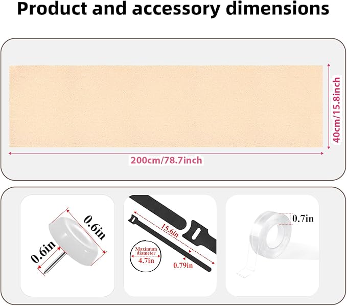 Couch Protector from Cat Claws 78.7"x15.8" Cat Scratching Mat Set, Cat Scratch Furniture Protector, Cat Scratching Post Scratch Pad Cover Replacement for Cat Tree Shelf Steps Couch Corner Wall